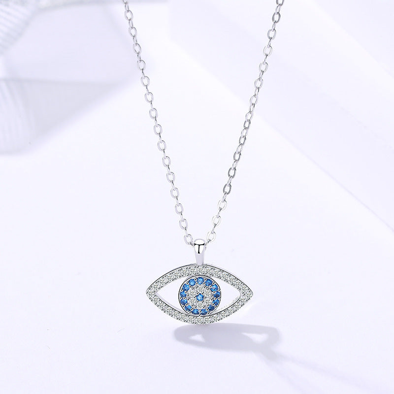 Sterling Silver Jewelry Atmospheric Eye Necklace Pendant