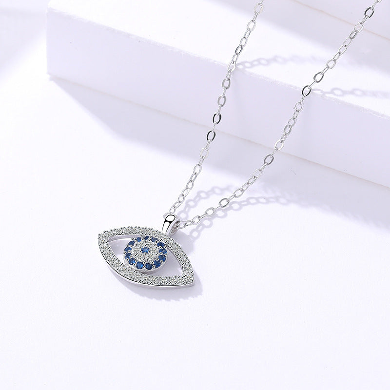 Sterling Silver Jewelry Atmospheric Eye Necklace Pendant