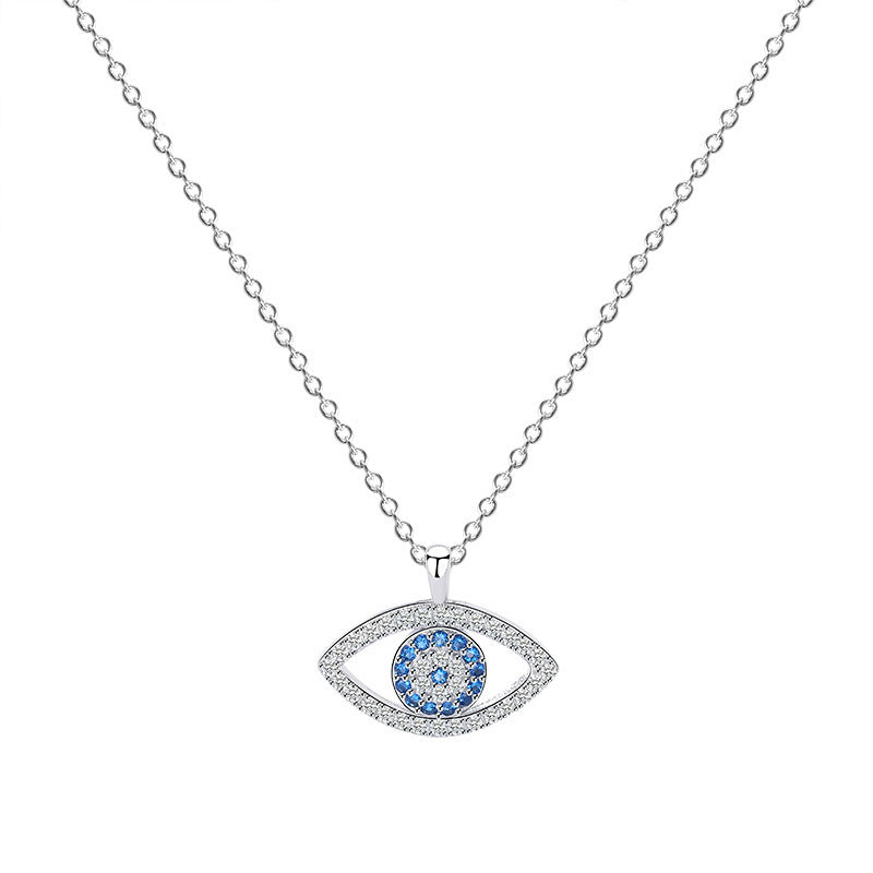 Sterling Silver Jewelry Atmospheric Eye Necklace Pendant